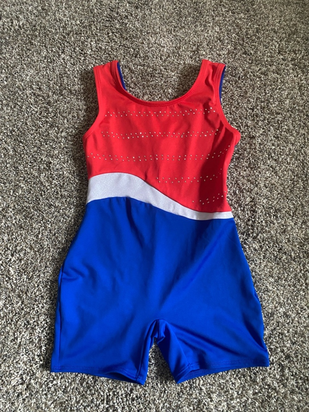 Cat & Jack Red, White & Blue Athletic Leotard for girls